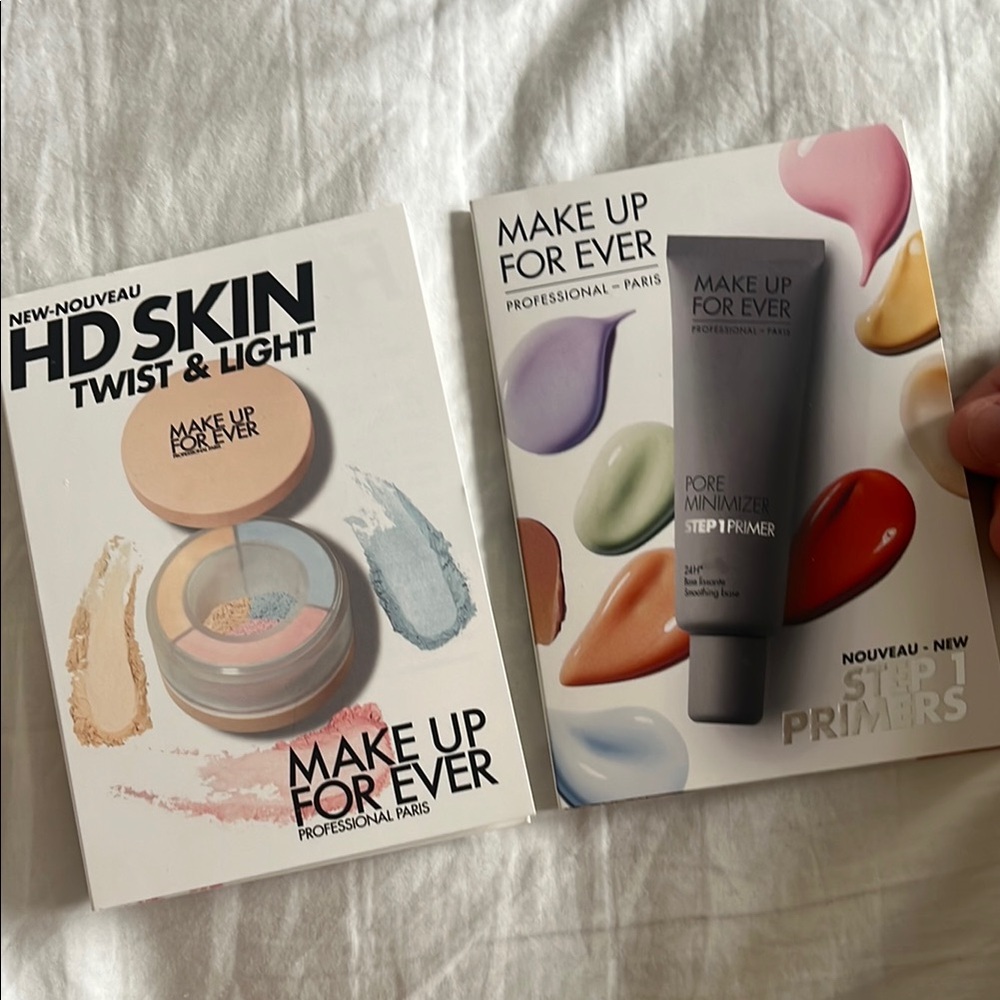 Makeup Forever primer and setting powder color correcting kit of samples